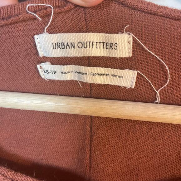 Urban Outfitters UO Freddie Henley OversizednTunic Top in Burnt Orange Size XS - Picture 8 of 12